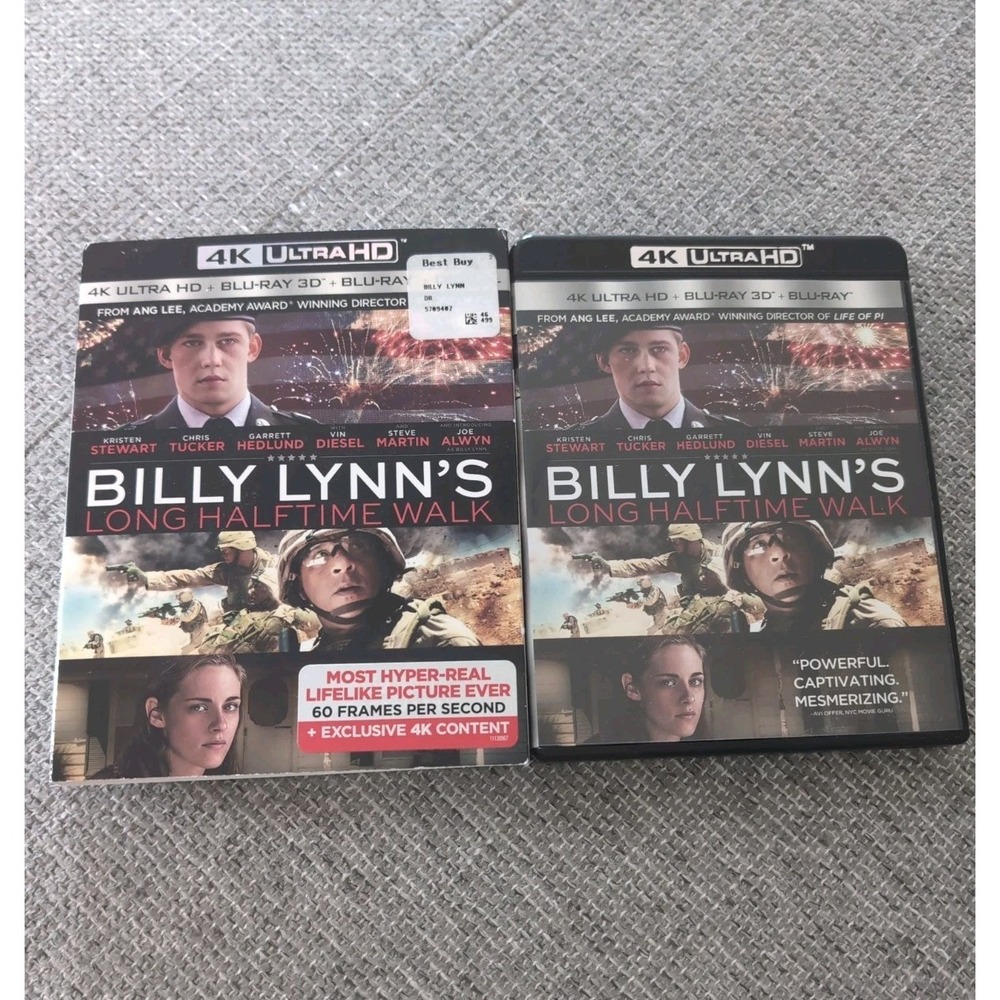 Billy Lynn's Long Halftime Walk (4K UltraHD/3D/Blu-ray, 2017) w/ Slipcover